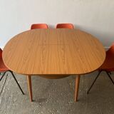 1960s Mid-Century modern dining set by Schreiber Furniture and AB tubular Products
