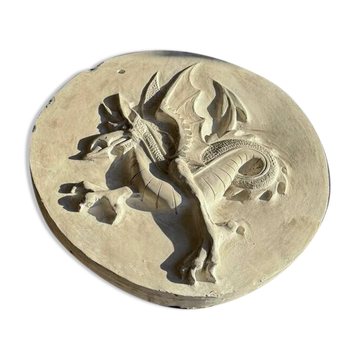 Dragon en plâtre par Walter De Buck