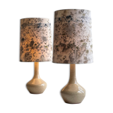 Pair ceramic lamps
