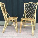 Pair of rattan chairs