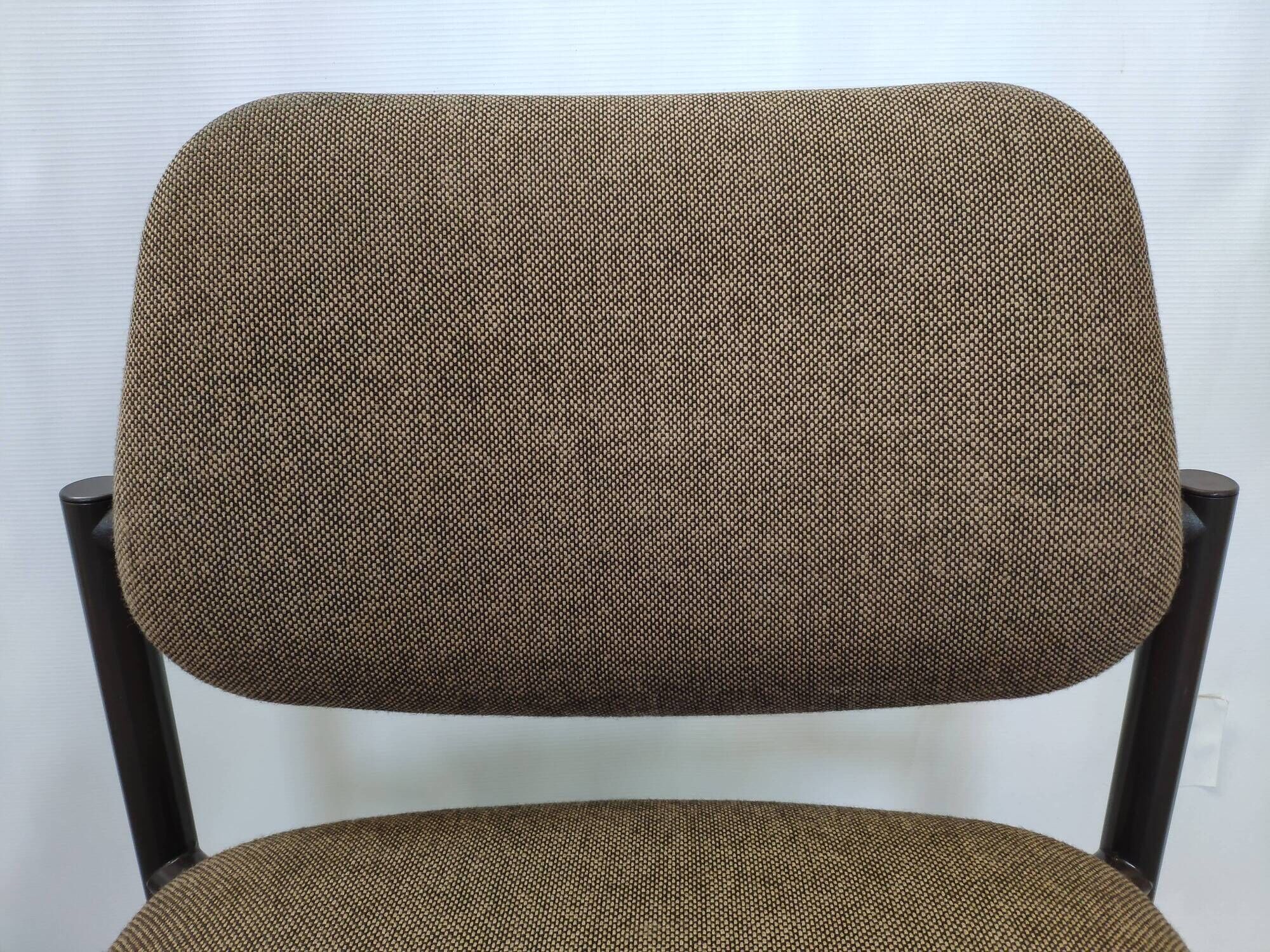 Martin Stoll Champenay vintage office chair metal and fabric