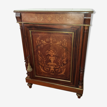 Furniture support in marquetry