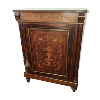 Furniture support in marquetry