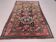 Old Turkish Kazak Rug 226x135 cm vintage tribal carpet, Red and Blue Large