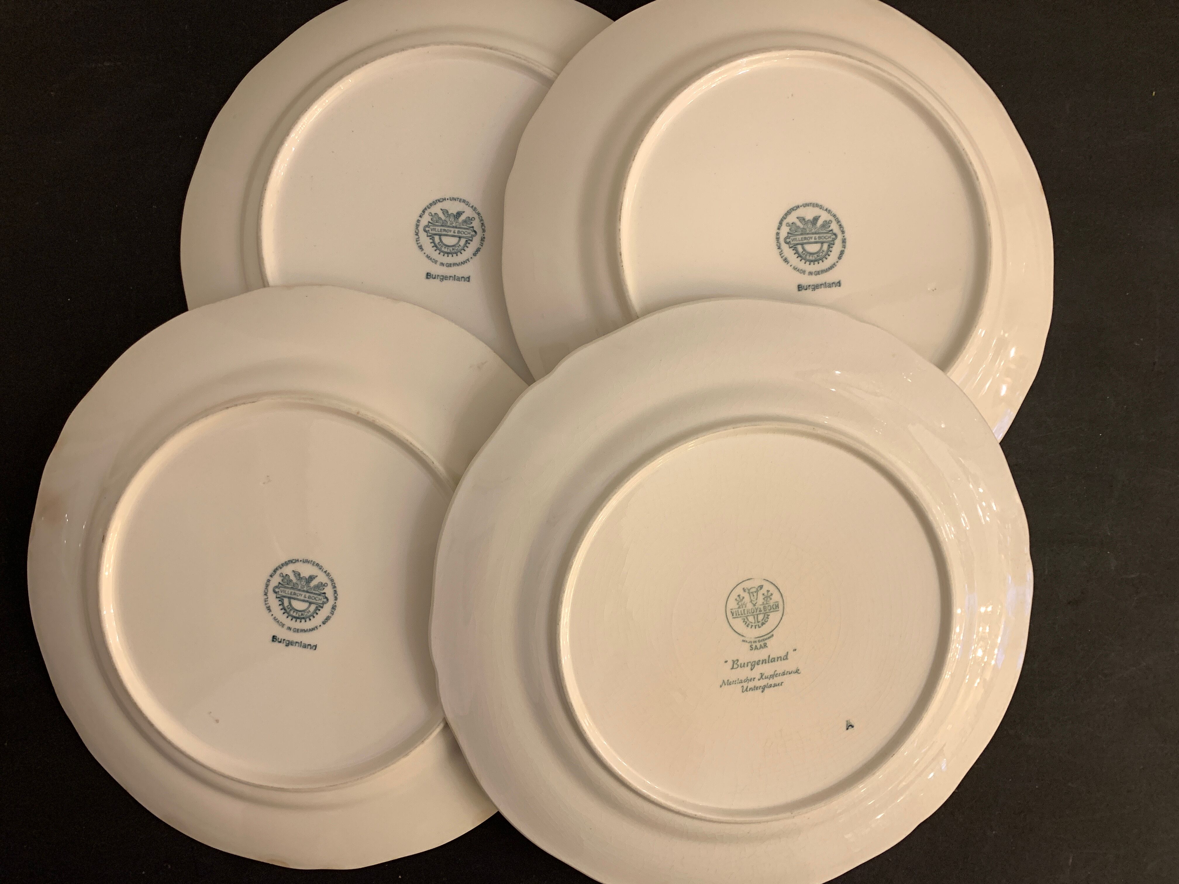 Set of 8 flat plates Villeroy and Boch Burgenland