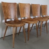 2 chairs baumann "dove" clear beech