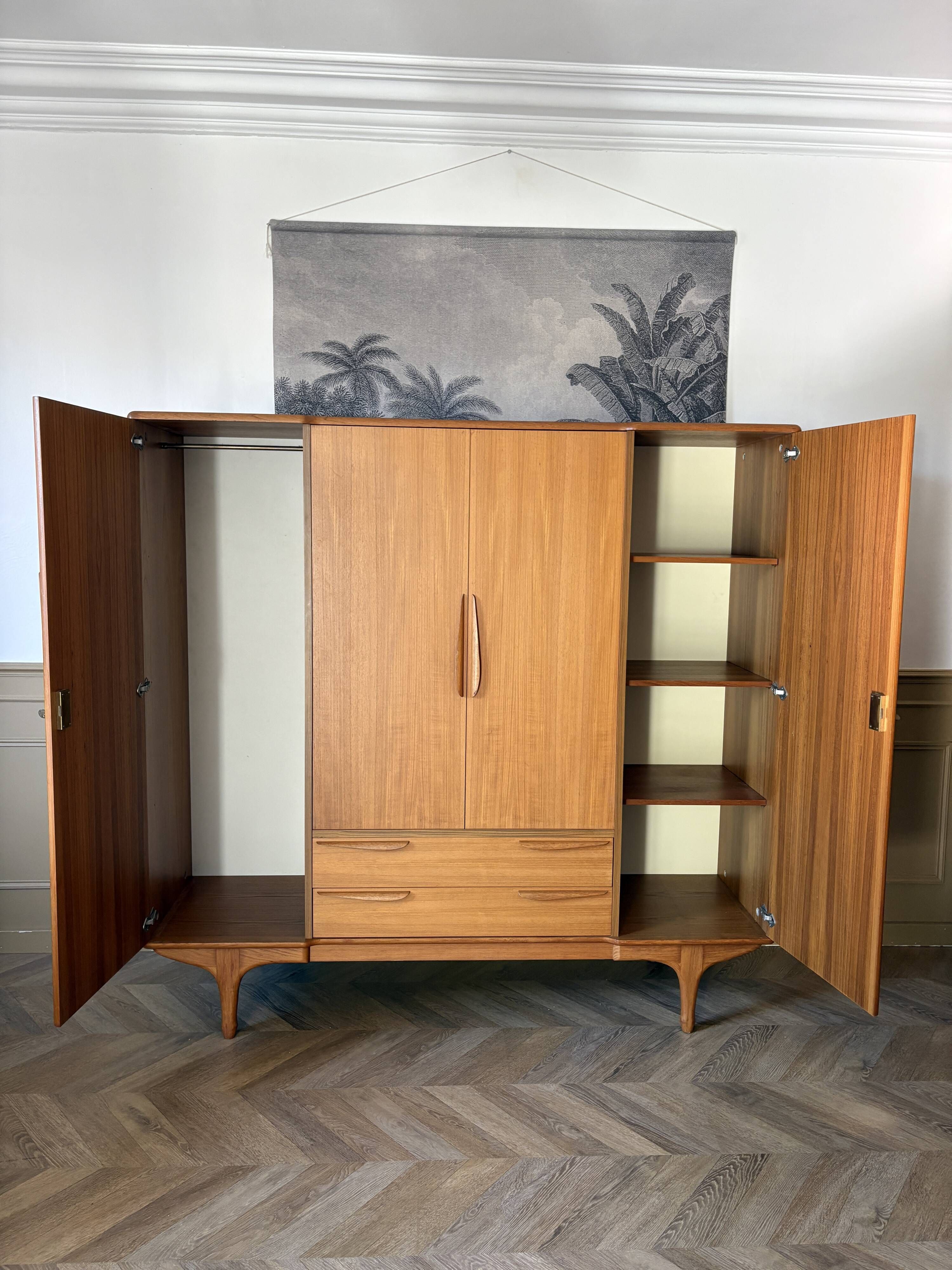 Armoire scandinave vintage teck