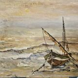Boat signed Baudrin