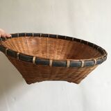 Panier en osier d’inspiration asiatique