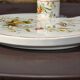 Plateau en céramique italien avec pot