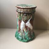 Tabouret de jardin en majolique, par Thomas Forester and Sons, vers 1880