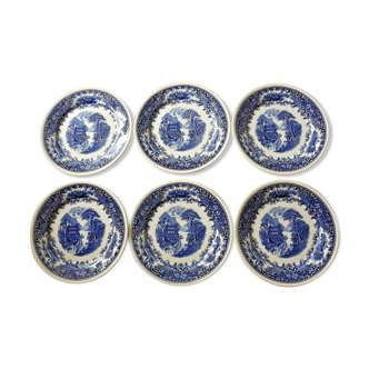 Set of 6 Dinner Plates Dutch Royal Sphinx Maastricht Cambridge