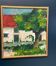 Mid Century Swedish Oil on Canvas – “Tree by House” by Karl Bertil Lundh