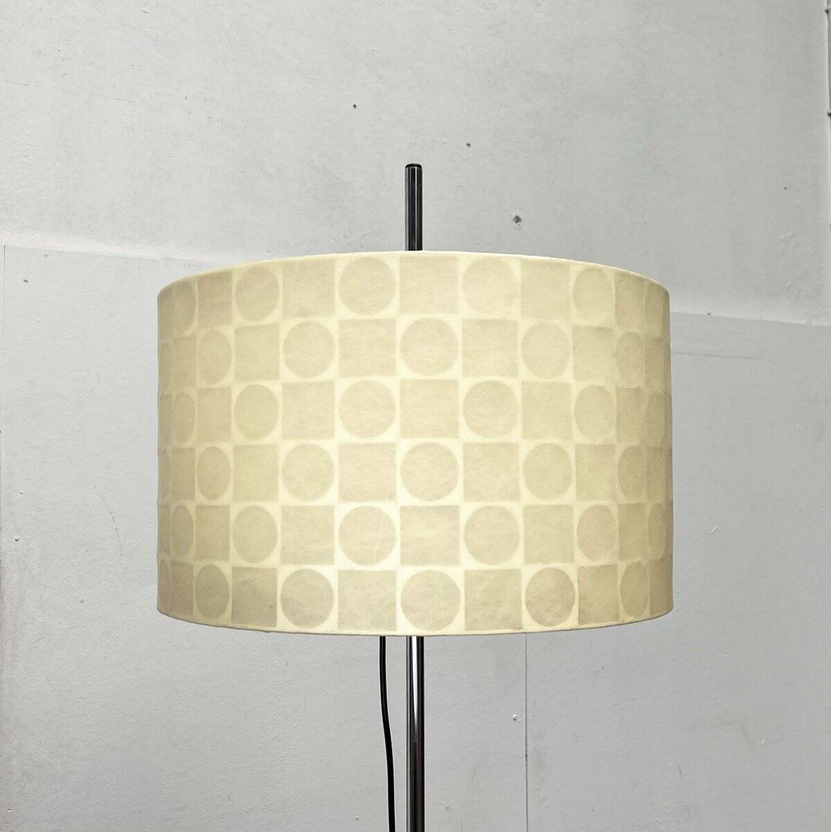 Mid-Century Modern Cocoon Floor Lamp by Friedel Wauer for Goldkant Leuchten, 1960s