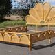 Rattan and bamboo bed Italy 1960
