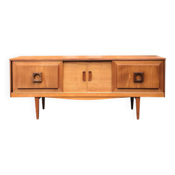 Enfilade coulissante en teck des années 1970
