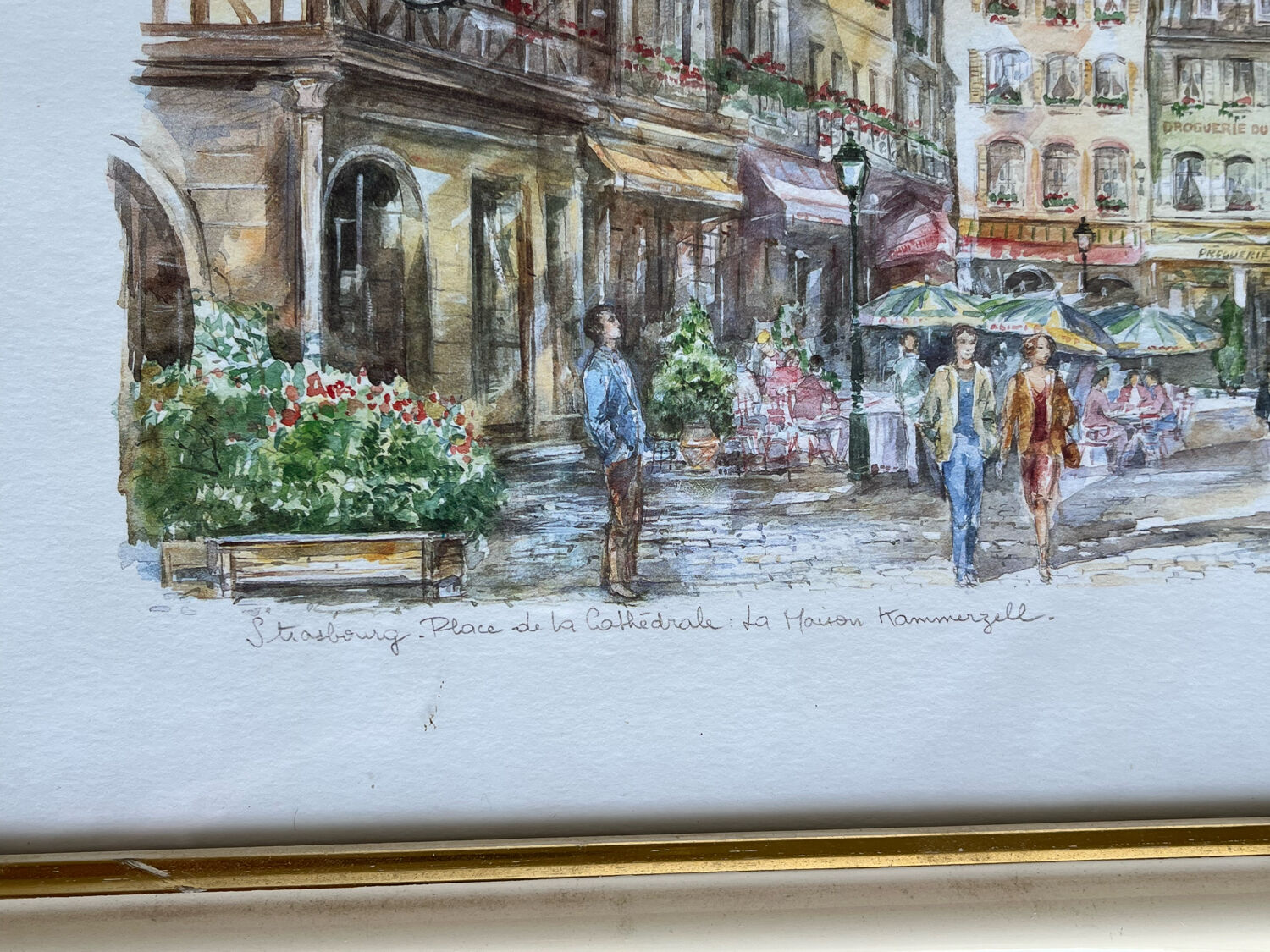 Watercolor of Strasbourg