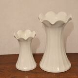 Pair of white porcelain