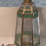 Beautiful glass and tin chandelier
