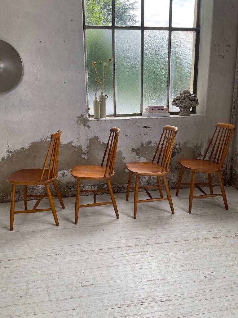 4 Scandinavian chairs Sweden Stolfabrik