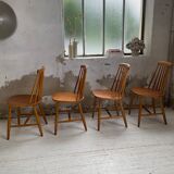 4 Scandinavian chairs Sweden Stolfabrik