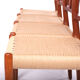 Quatre chaises de Niels Otto Möller en corde