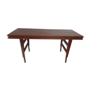 table scandinave transformable relevable en teck