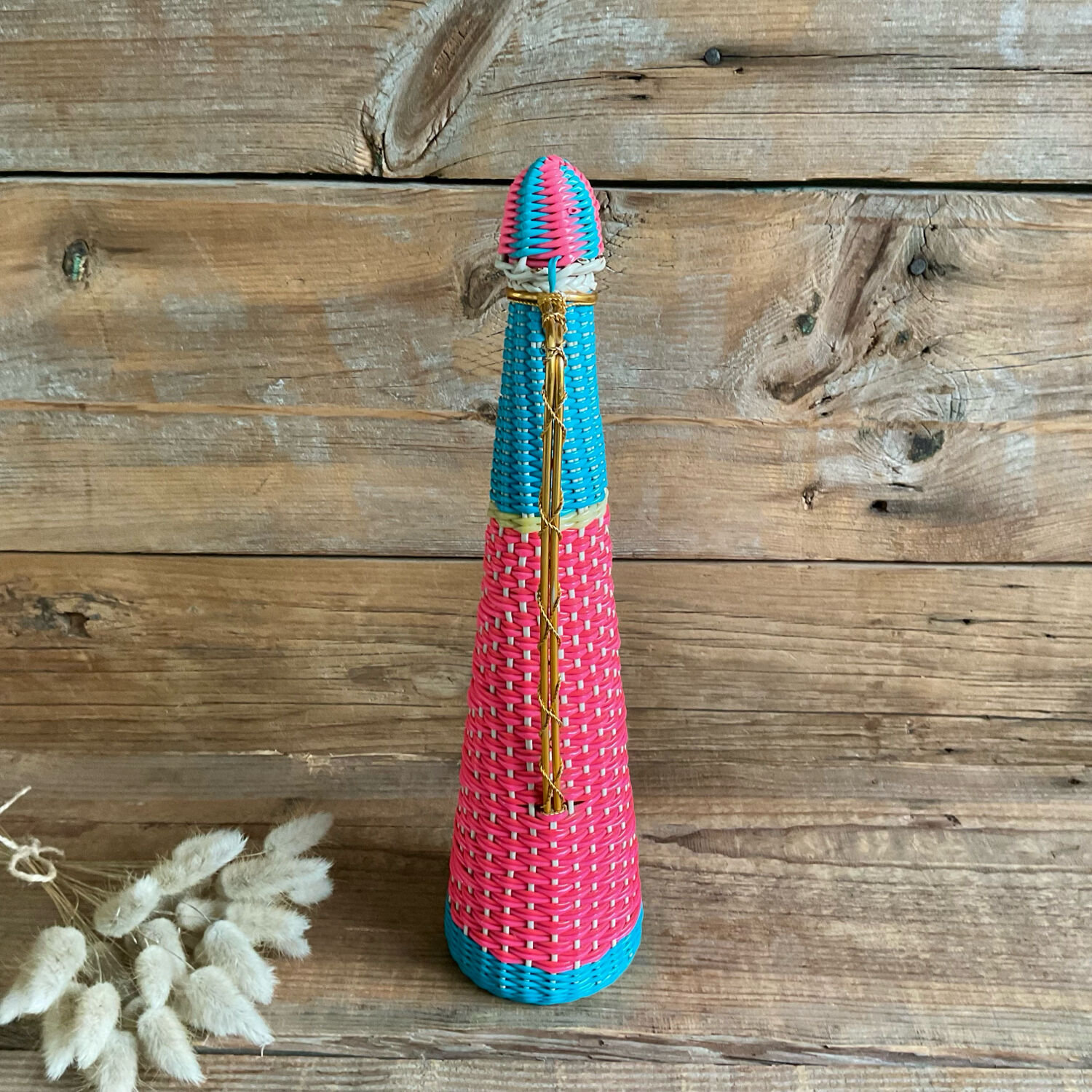 Vintage Scoubidou Bottle