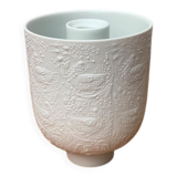 White porcelain candlestick from mid-century by Bjørn Wiinblad for Rosenthal.