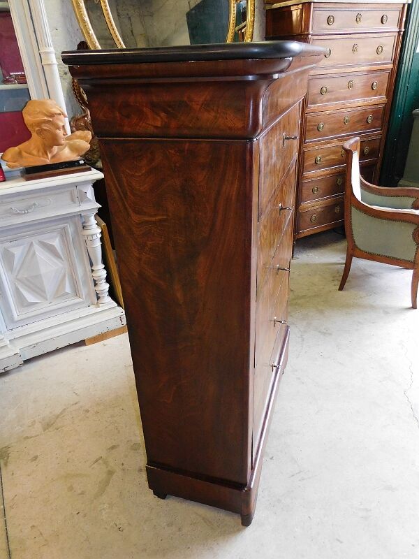 Chiffonnier Louis Philippe en acajou du XIX ème siecle