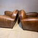 Paire de fauteuils club