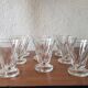 8 crystalline glass glasses