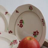 Set of 6 ceramic dessert plates