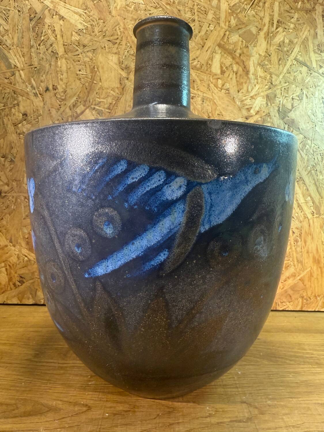 Vase en grès décoré Primavera & Marguerite Lehmann-Gustalla – Oiseau s