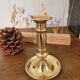 Push candle holder with hollow dish