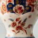Pair of "Pijnacker" Imari Style Table Lamps from Royal Delft, Hand-Painted with Silk Shades