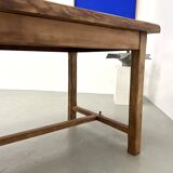 Antique farmhouse table in solid cherry wood