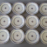 12 bread plate dessert Rouen E. Bourgeois