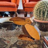 Amsterdam school, Art deco wooden Pelican cigarette / matches box, Netherlands 1930s