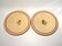 paire de plats creux fleuris Gien 1950