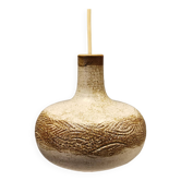 Small ceramic hanging lamp, by Danish Axel Larsen for his own company Axella,stamped inside the lamp