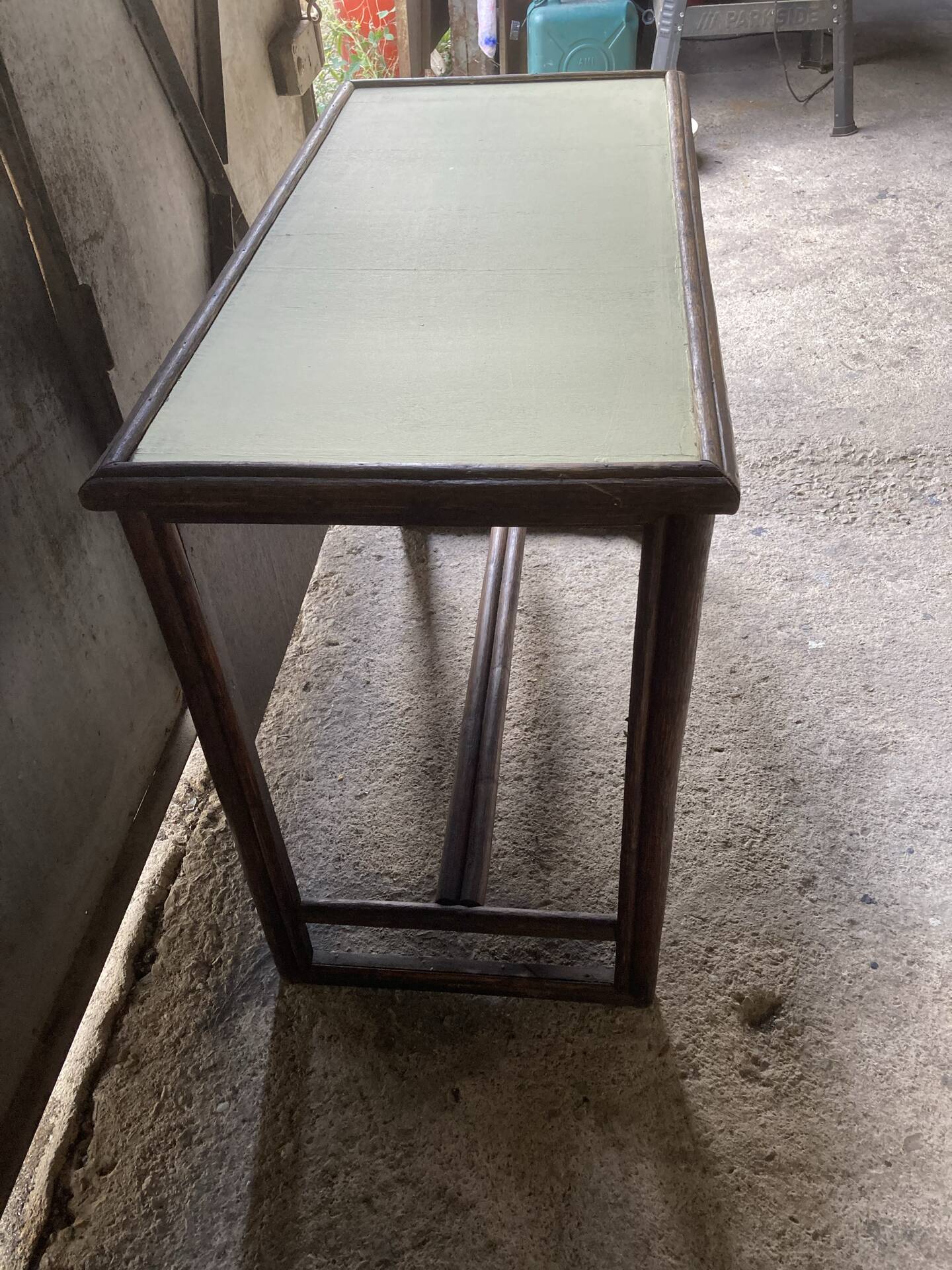 Parisian desk wicker wood bamboo