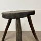 3 primitive stools, folk art