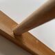 Folding wooden stool