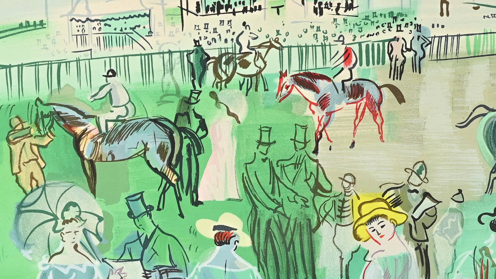 Charles Sorlier, Epsom 39 (after Raoul Dufy). Lithograph. c.1960.