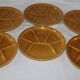 Gien France vintage fondue plates set - forks