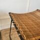 Pair of Raoul Guys stools for Airborne in wicker 1950