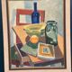 Huile sur toile originale suédoise – “Opstilling” par Eli Rasmussen