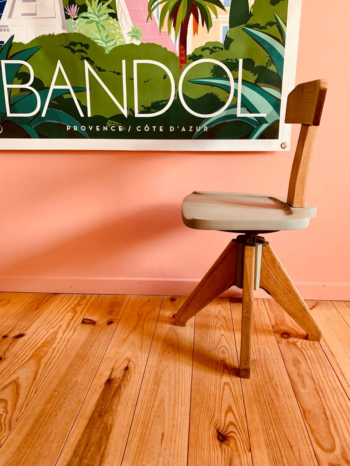 Office chair in wood by Olaio, Portugal 1940
