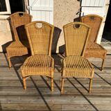 4 rattan chairs